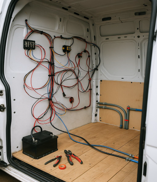 The Complete Van Life Electrical Guide With Wiring Schemes and Plumbing Tips (100+ Pages)
